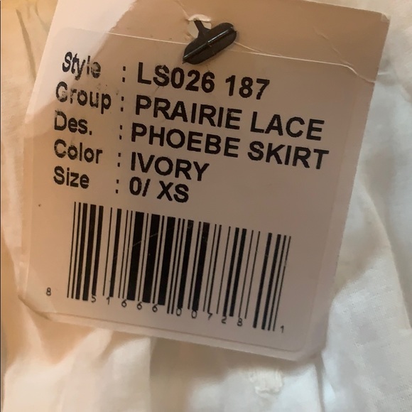 *SOLD* LoveShackFancy White Lace Skirt - Picture 7 of 8